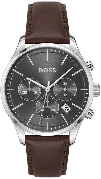 Hugo Boss Adjustable Watch (Brown and Silver) BOSS -  main image 4
