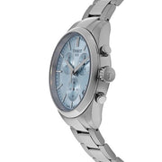 Tissot PR 100 Chronograph Light Blue Dial Silver Steel Strap Watch for Men - T150.417.11.351.00