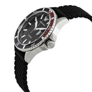 Emporio Armani Diver Black Dial Black Silicon Strap Watch for Men - AR11341