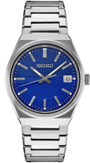 Seiko Conceptual Blue Dial Silver Steel Strap Watch for Men - SUR555P1