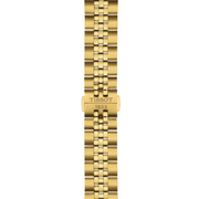 Tissot Ballade Quartz Black Dial Gold Steel Strap Watch for Men - T156.410.33.051.00