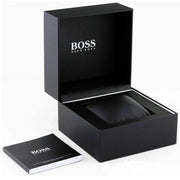 Hugo Boss Strike Chronograph Black Dial Black Rubber Strap Watch for Men - 1514289