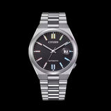Citizen Tsuyosa Automatic Black Dial Silver Steel Strap Watch for Men - NJ0151-53E