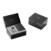 D1 Milano Ultra Thin Black Dial Silver Steel Strap Watch for Women - D1-UTBL05