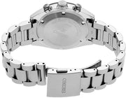 Seiko Prospex Speedtimer Solar Chronograph Green Dial Silver Steel Strap Watch for Men - SSC933