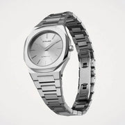 D1 Milano Ultra Thin Silver Dial Silver Steel Strap Watch for Women - D1-UTBL30