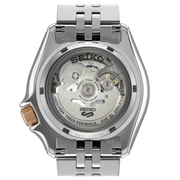 Seiko 5 GMT Sport Asia Exclusive Limited Edition Off White Dial Silver Steel Strap Watch for Men - SSK046K1
