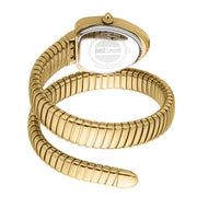 Just Cavalli Glam Evo 4 Green Dial Gold Steel Strap Watch for Women - JC1L229M0035