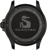 Tissot Seastar 1000 Red Dial Black Steel Strap Watch for Men - T120.410.33.421.00