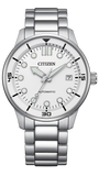Citizen Mechanical Automatic White Dial Silver Steel Strap Watch for Men - NJ0191-83A
