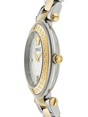 Versace Reve Analog White Dial Two Tone Steel Strap Watch for Women - VE8B00724