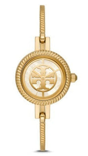 Tory Burch Riva Gold Dial Gold Steel Strap Watch for Women - TBW4029