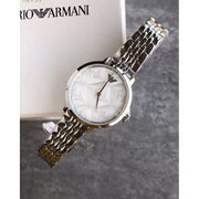 Emporio Armani Modern Silver Dial Silver Steel Strap Watch for Women - AR11213