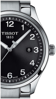 Tissot T-Sport Gent XL Black Dial Silver Steel Strap Watch for Men - T116.410.11.057.00