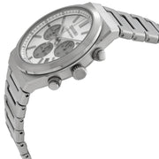 Seiko Conceptual Chronograph White Dial Silver Steel Strap Watch for Men - SSB451P1