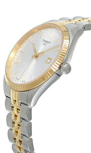 Tissot Ballade Quartz Silver Dial Two Tone Steel Strap Watch for Women - T156.210.22.031.00