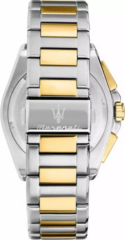 Maserati Velocità Chronograph Black Dial Two Tone Steel Strap Watch for Men - R8873652003
