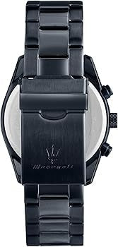 Maserati Attrazione Chronograph Blue Dial Blue Steel Strap Watch for Men - R8873626003