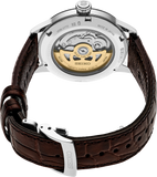 Seiko Presage Cocktail Time Automatic Blue Dial Brown Leather Strap Watch for Men - SRPK15K1