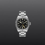 Tudor Black Bay Pro Black Dial Silver Steel Strap Watch for Men - M79470-0001