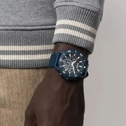 Hugo Boss Admiral Chronograph Blue Dial Blue Nylon Strap Watch for Men - 1513919