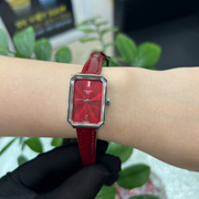 Tissot SRV Red Dial Red Leather Strap Watch for Women - T160.110.16.423.00