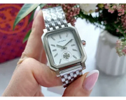 Tory Burch Robinson White Dial Silver Steel Strap Watch for Women - TBW1510