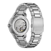 Citizen Mechanical Automatic White Dial Silver Steel Strap Watch for Men - NJ0191-83A