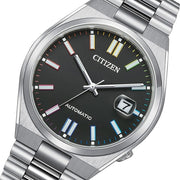 Citizen Tsuyosa Automatic Black Dial Silver Steel Strap Watch for Men - NJ0151-53E