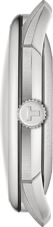 Tissot Chemin des Tourelles Automatic Powermatic 80 Ivory Dial Green Leather Strap Watch for Men - T139.407.16.261.00