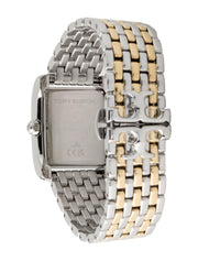 Tory Burch Eleanor White Dial Two Tone Steel Strap Watch for Women - TBW1070