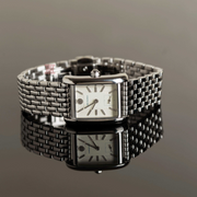 Tory Burch Eleanor White Dial Silver Steel Strap Watch for Women - TBW1069