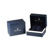 Maserati Successo Chronograph Silver Dial Blue Silicone Strap Watch for Men - R8871621042