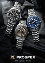 Seiko Prospex 1965 Heritage Diver’s Automatic Blue Dial Silver Steel Strap Watch for Men - SPB451J1