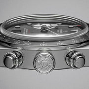 Tudor Black Bay Chrono Black Dial Silver Steel Strap Watch for Men - M79360N-0013