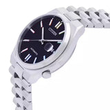Citizen Tsuyosa Automatic Black Dial Silver Steel Strap Watch for Men - NJ0151-53E