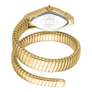 Just Cavalli Ambra Green Dial Gold Steel Strap Watch for Women - JC1L370M0035