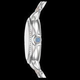 Emporio Armani Three Hand Blue Dial Two Tone Steel Strap Watch for Women - AR11597
