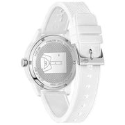 Lacoste 12.12 White Dial White Rubber Strap Watch for Men - 2011130