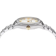Versace Hellenyium Quartz White Dial Silver Steel Strap Watch for Women - VEHU00320