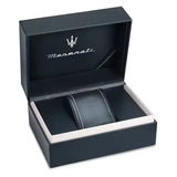 Maserati Sorpasso Chronograph Blue Dial Silver Steel Strap Watch for Men - R8873624004