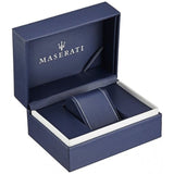 Maserati Successo Chronograph Ice Blue Dial Silver Steel Strap Watch for Men - R8873621044
