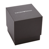 Emporio Armani Sea Explorer Turquoise Blue Dial Black Steel Strap Watch for Men - AR60084