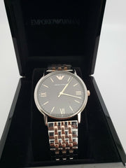 Emporio Armani Kappa Gray Dial Two Tone Steel Strap Watch for Men - AR11121