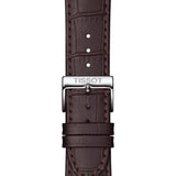Tissot T Classic Dream Quartz White Dial Brown Leather Strap Watch for Men - T129.410.16.013.00