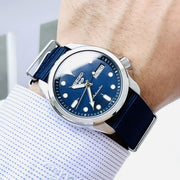 Seiko 5 Sports Automatic Blue Dial Blue Nylon Strap Watch for Men - SRPE63K1