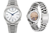 Citizen Tsuyosa Automatic White Dial Silver Steel Strap Watch for Men - NJ0159-86A