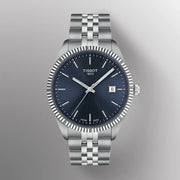Tissot Ballade Quartz Blue Dial Silver Steel Strap Watch for Men - T156.410.11.041.00