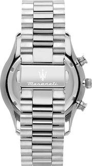 Maserati Tradizione Chronograph Black Dial Silver Steel Strap Watch for Men - R8873646004
