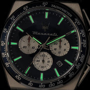 Maserati Velocità Chronograph Blue Dial Silver Steel Strap Watch for Men - R8873652005